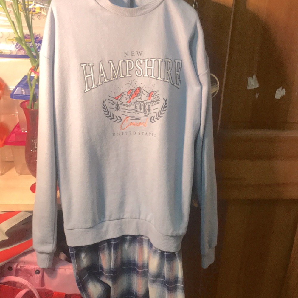 Light blue top with skirt , can be used as uniform or dress